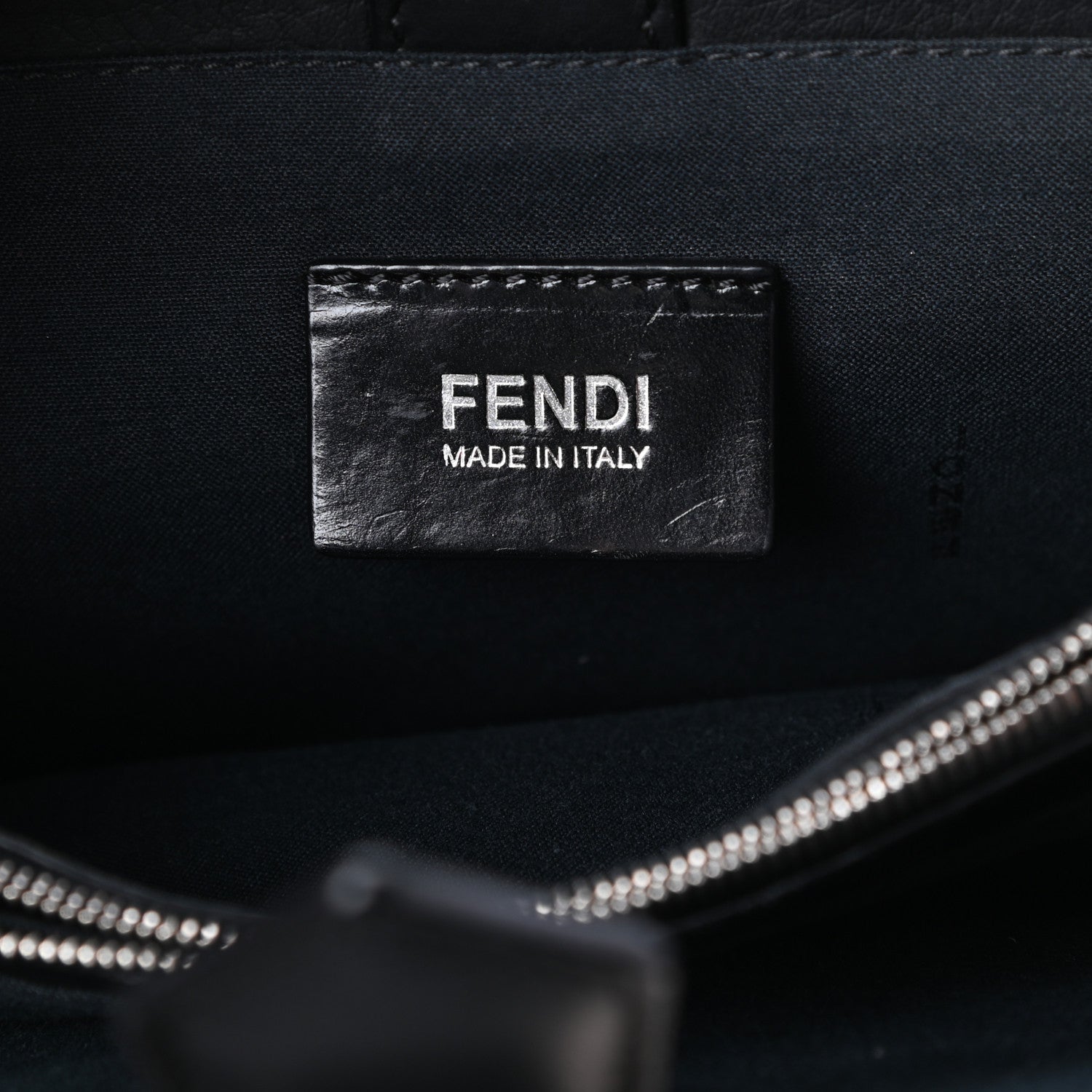 Fendi Denim Petite 2Jours Tote Blue Black 6 of 10