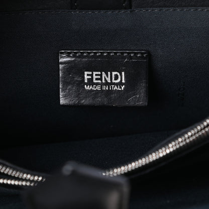 Fendi Denim Petite 2Jours Tote Blue Black 6 of 10