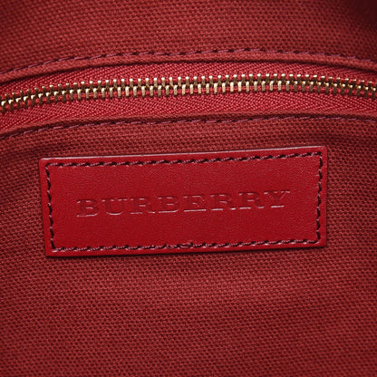 Burberry Haymarket Check Medium Salisbury Tote Military Red 6 of 8