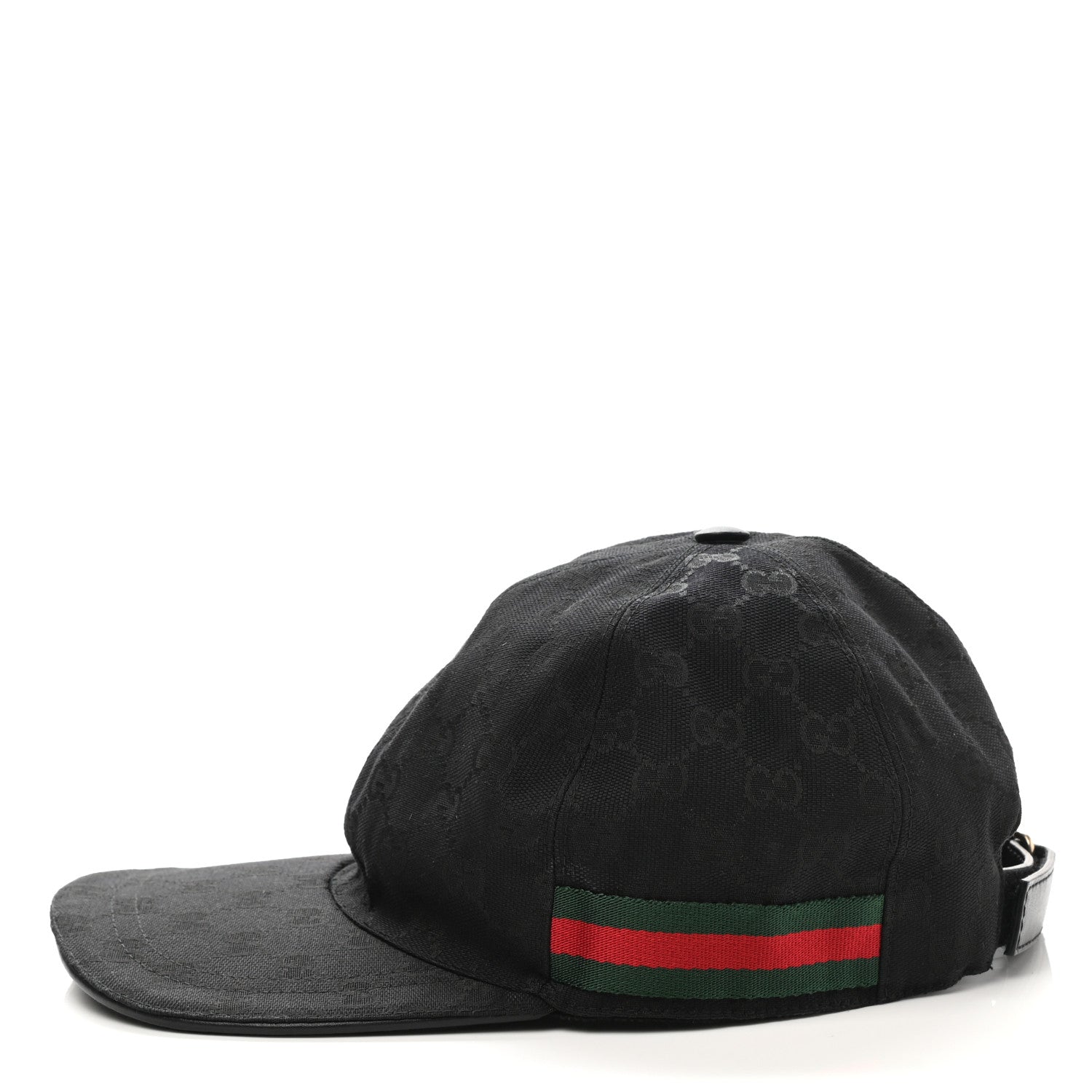Gucci Monogram Web Baseball Hat M Black 4 of 10