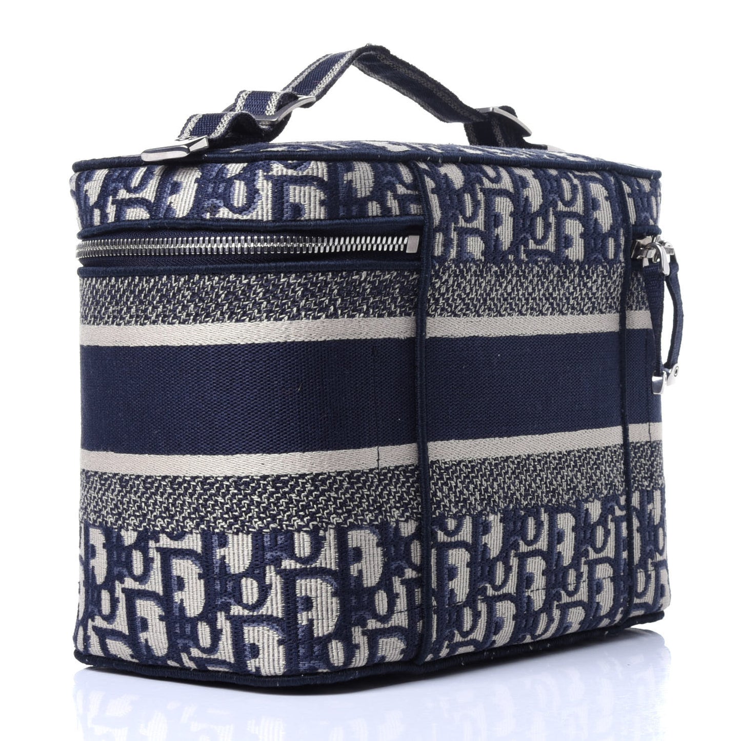 Oblique Diortravel Vanity Case Blue