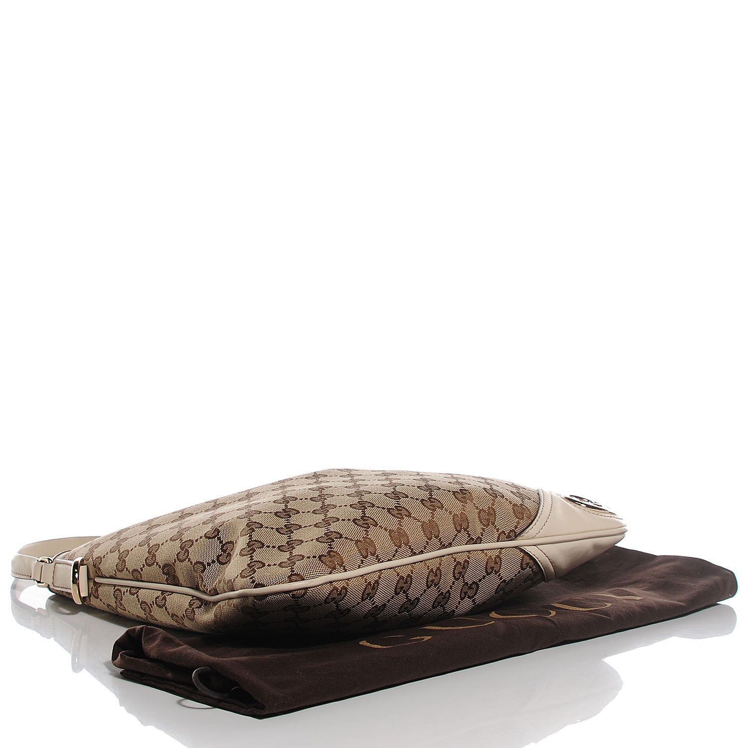 Gucci Monogram Medium New Britt Hobo Off White 4 of 9