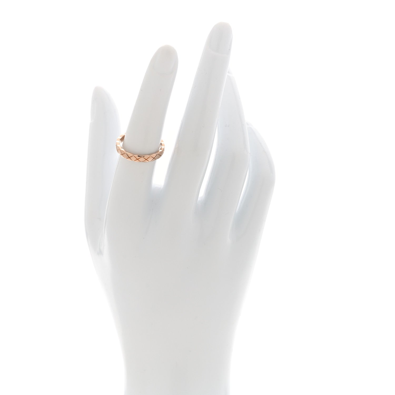 Chanel 18K Beige Gold Mini Coco Crush Ring 52 6 2 of 5
