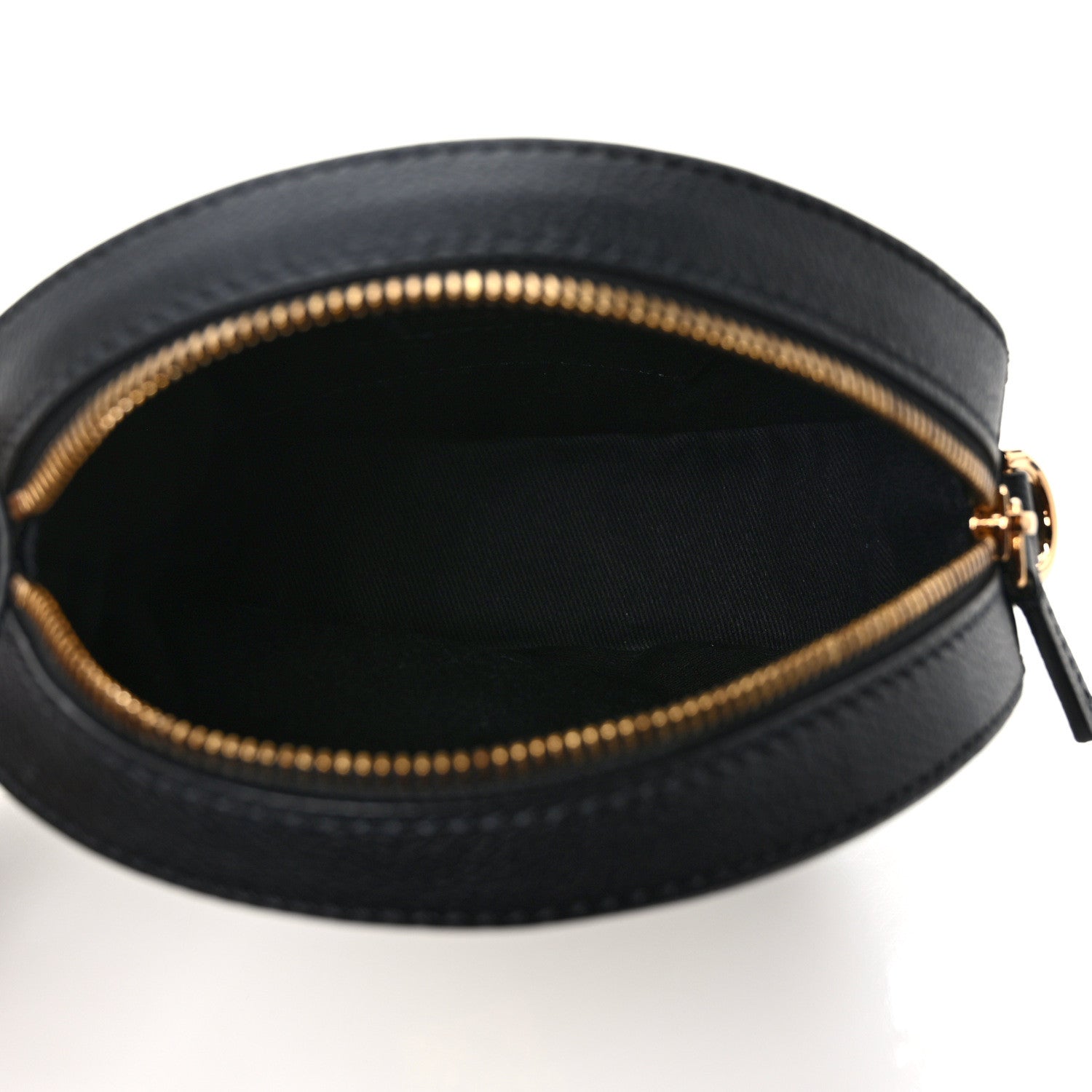 Versace Calfskin La Medusa Round Camera Bag Black 5 of 8