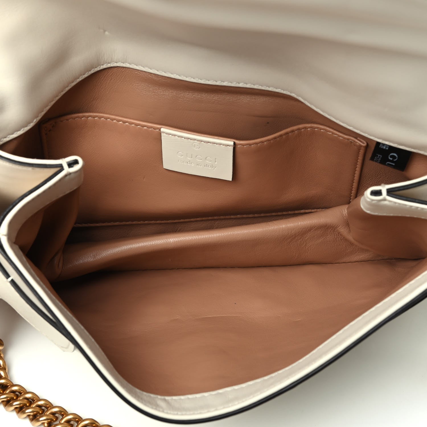 Gucci Nappa Pearl Studded Mini Queen Margaret Broadway Shoulder Bag Mystic White 3 of 3