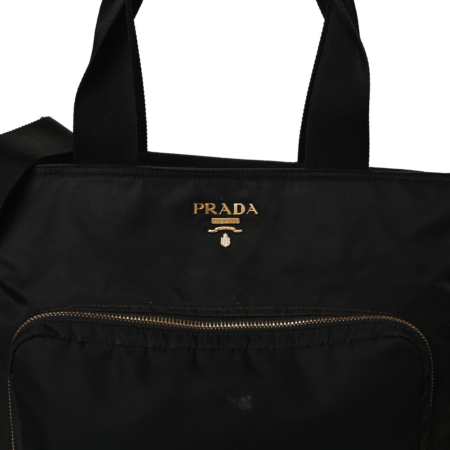 Prada Nylon Vela Baby Bag Black 8 of 14