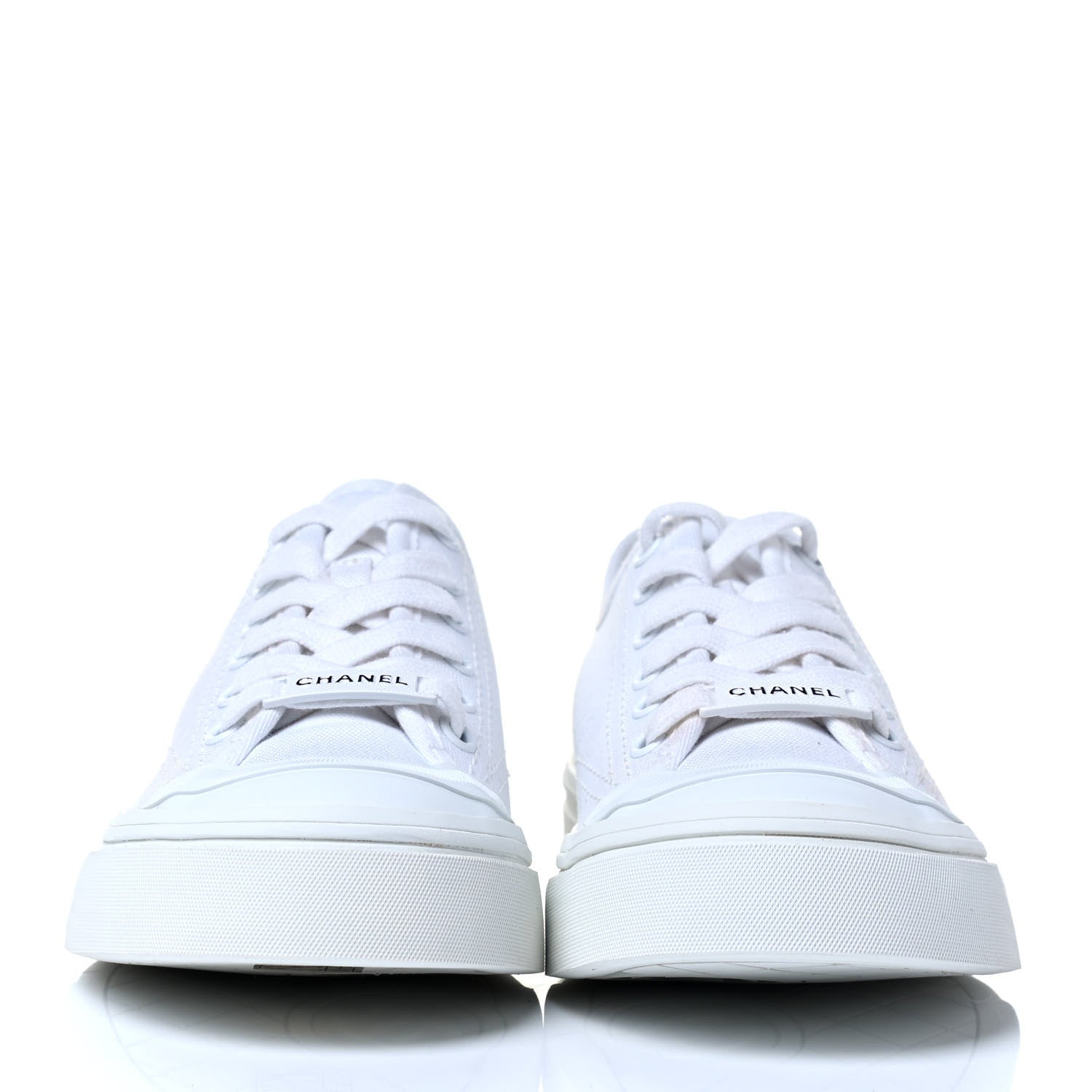 Chanel Mixed Fibers Low Top Sneakers 36 White 3 of 8
