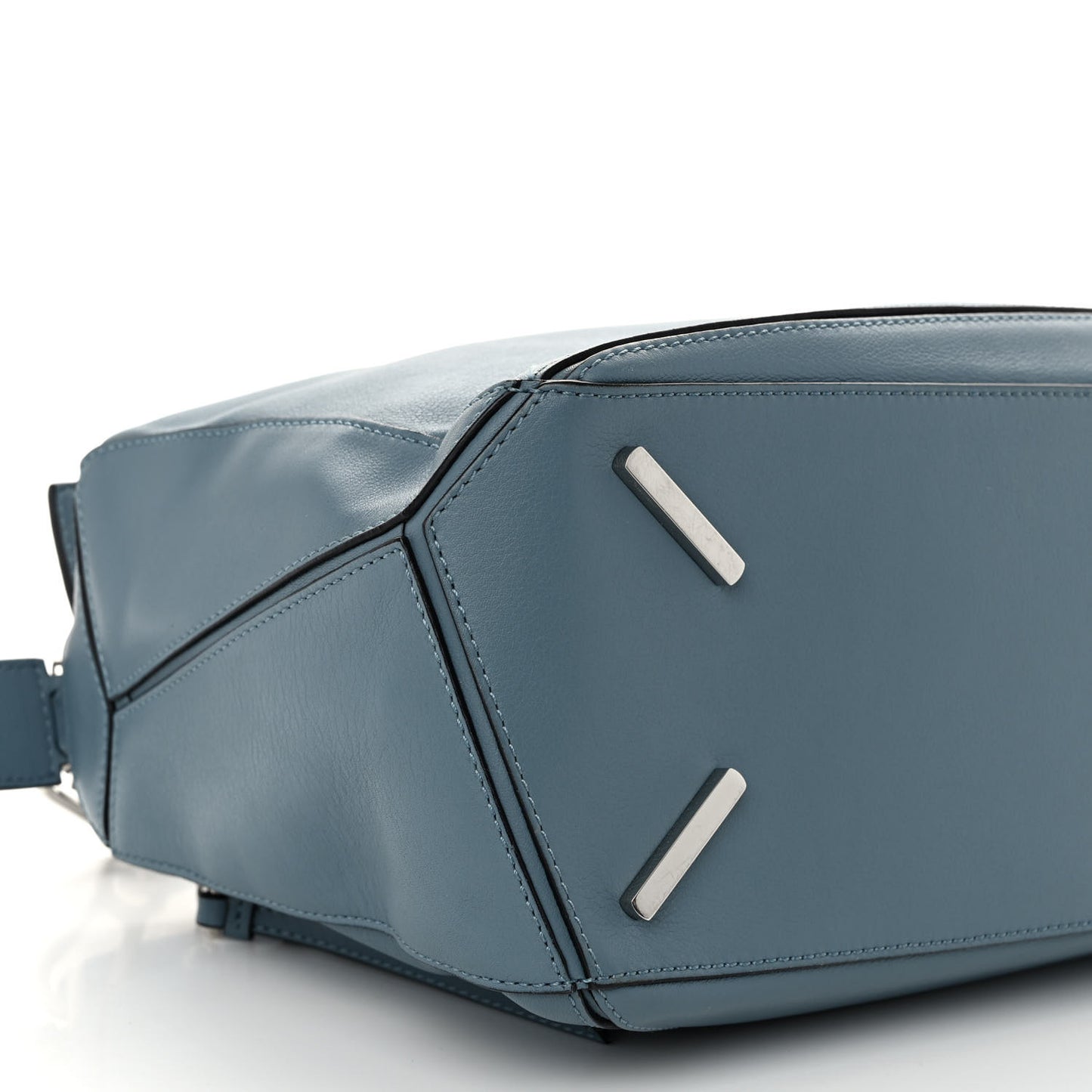 Calfskin Small Puzzle Bag Stone Blue