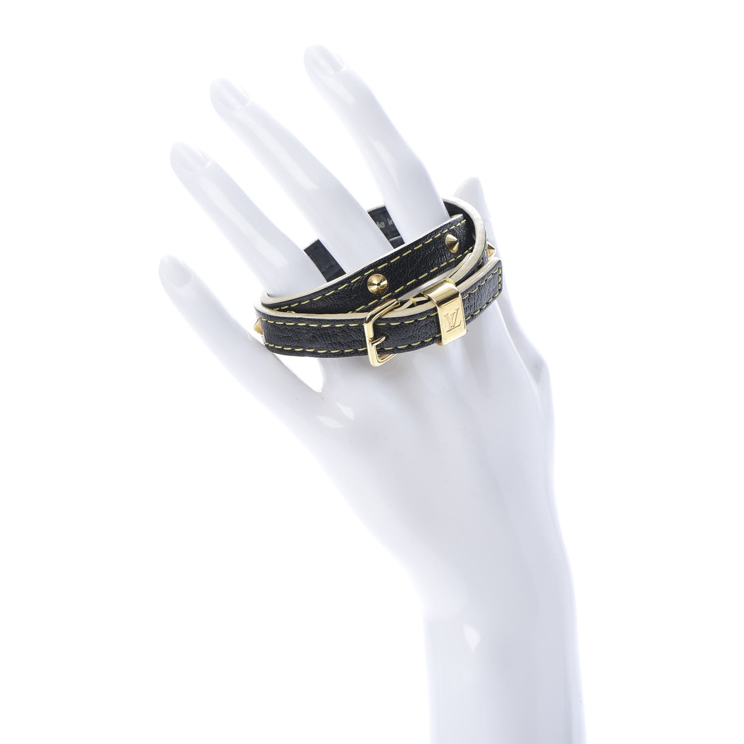 Louis Vuitton Suhali Double Tour Bracelet Black 2 of 6