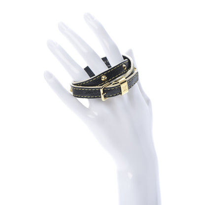 Louis Vuitton Suhali Double Tour Bracelet Black 2 of 6
