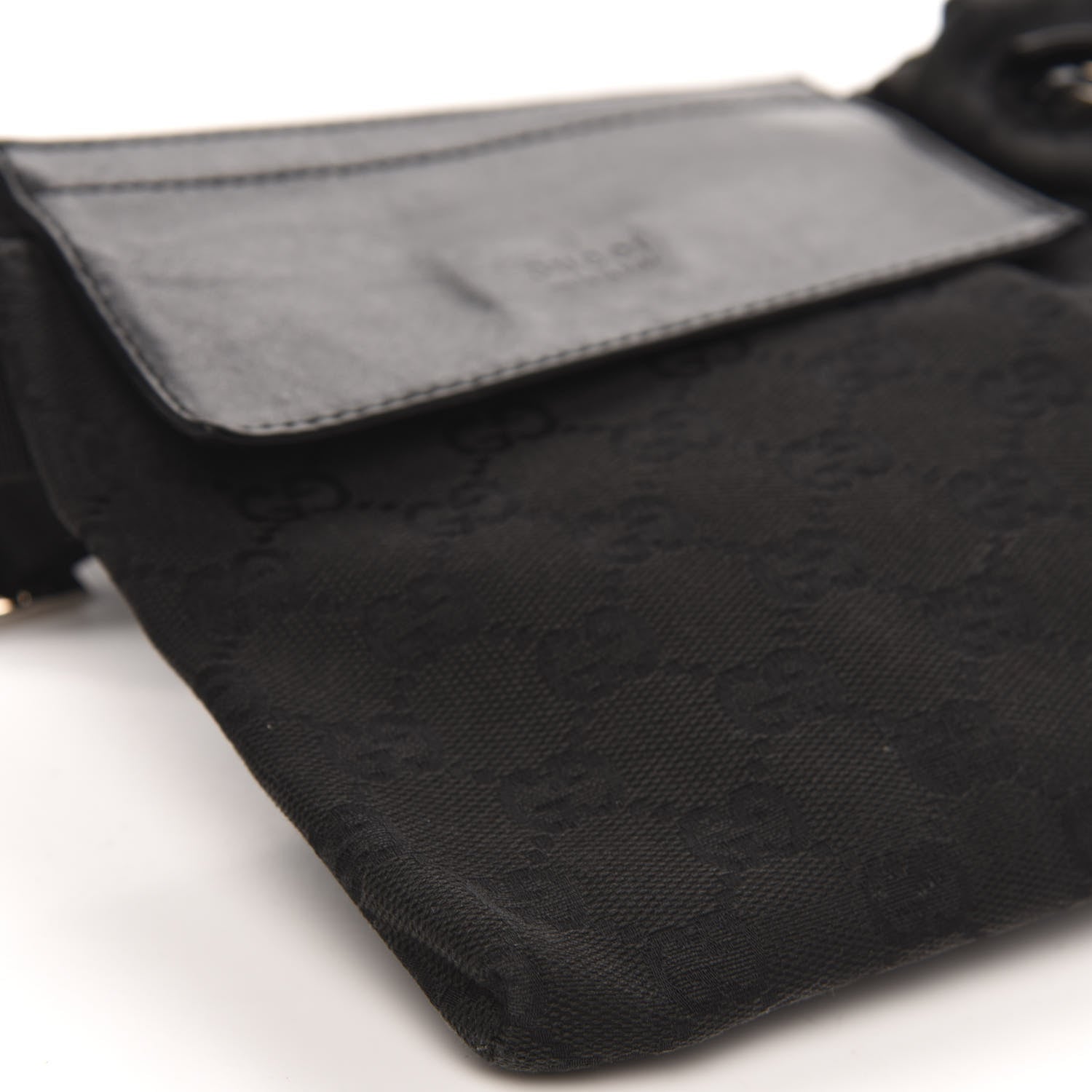 Gucci GG Monogram Double Pocket Belt Bag Black 11 of 13