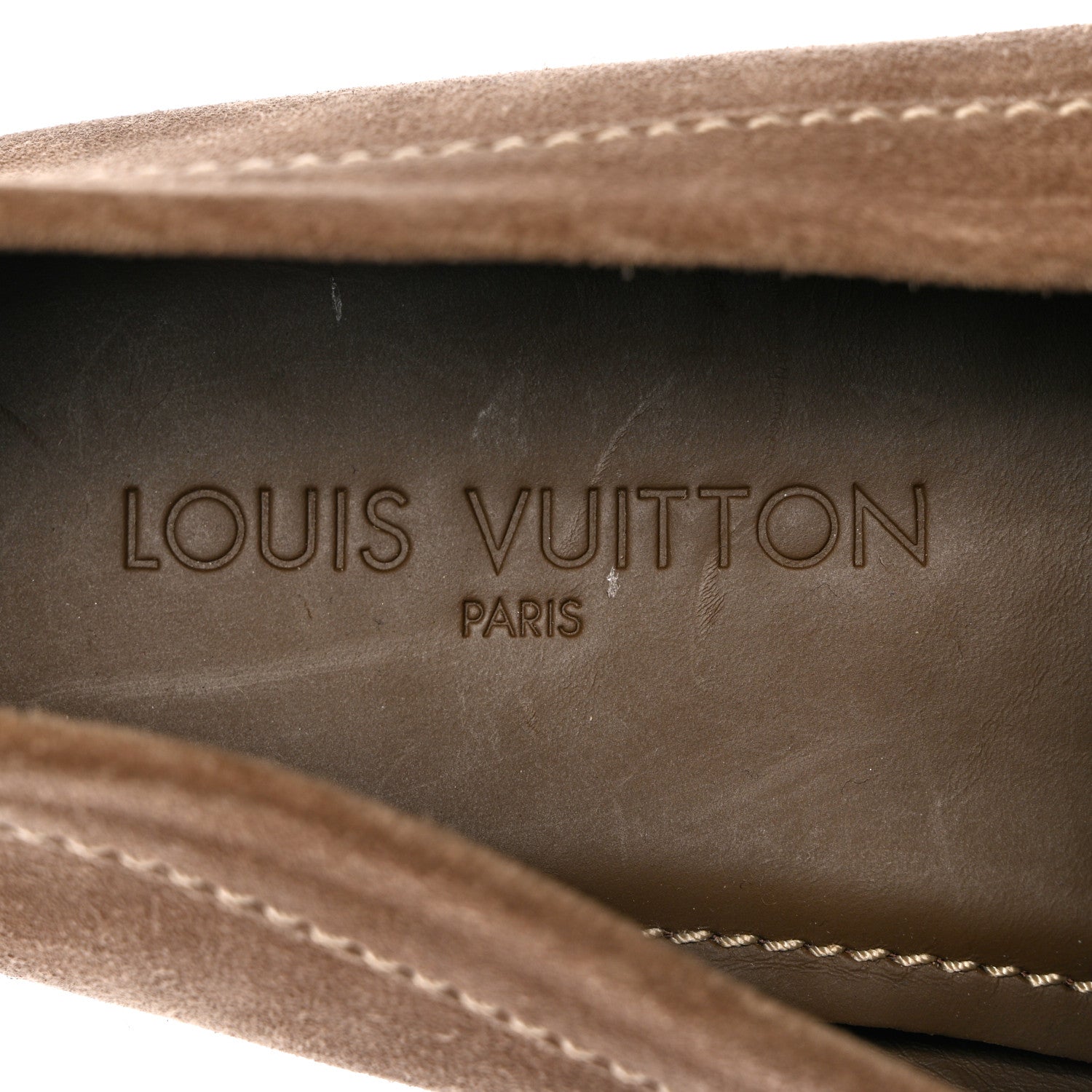 Louis Vuitton Mens Suede Monte Carlo Loafers 8 Brown 7 of 9