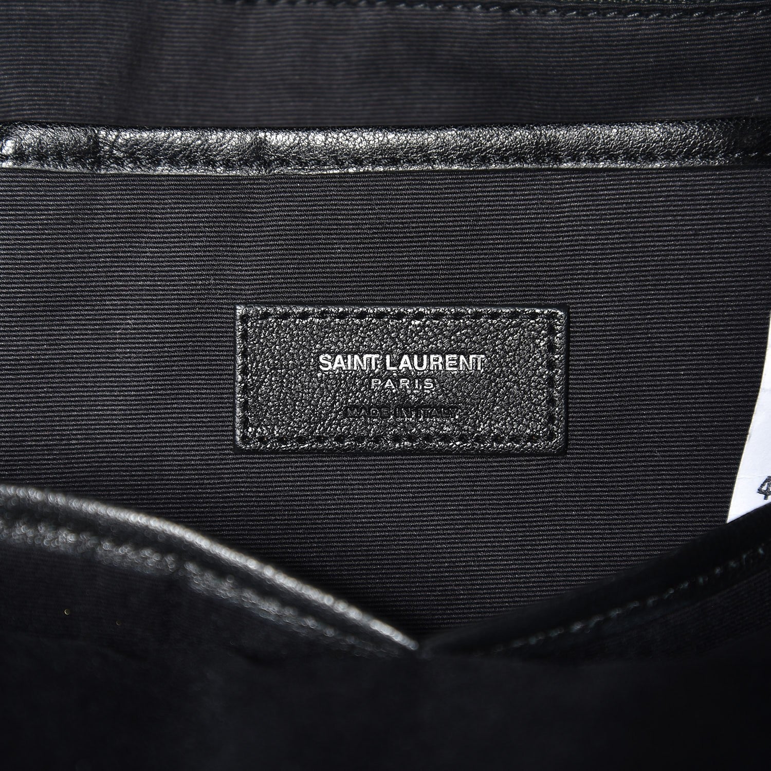 Saint Laurent Sheepskin Mini Love Appliqué City Backpack Black 6 of 8