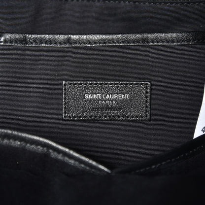 Saint Laurent Sheepskin Mini Love Appliqué City Backpack Black 6 of 8