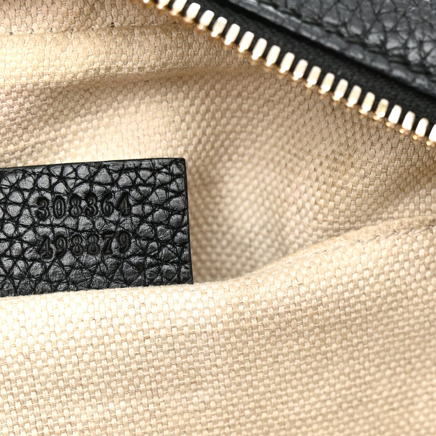 Pebbled Calfskin Small Soho Disco Bag Black