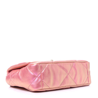 Chanel Iridescent Calfskin Quilted Medium Chanel 19 Flap Pink 5 of 14