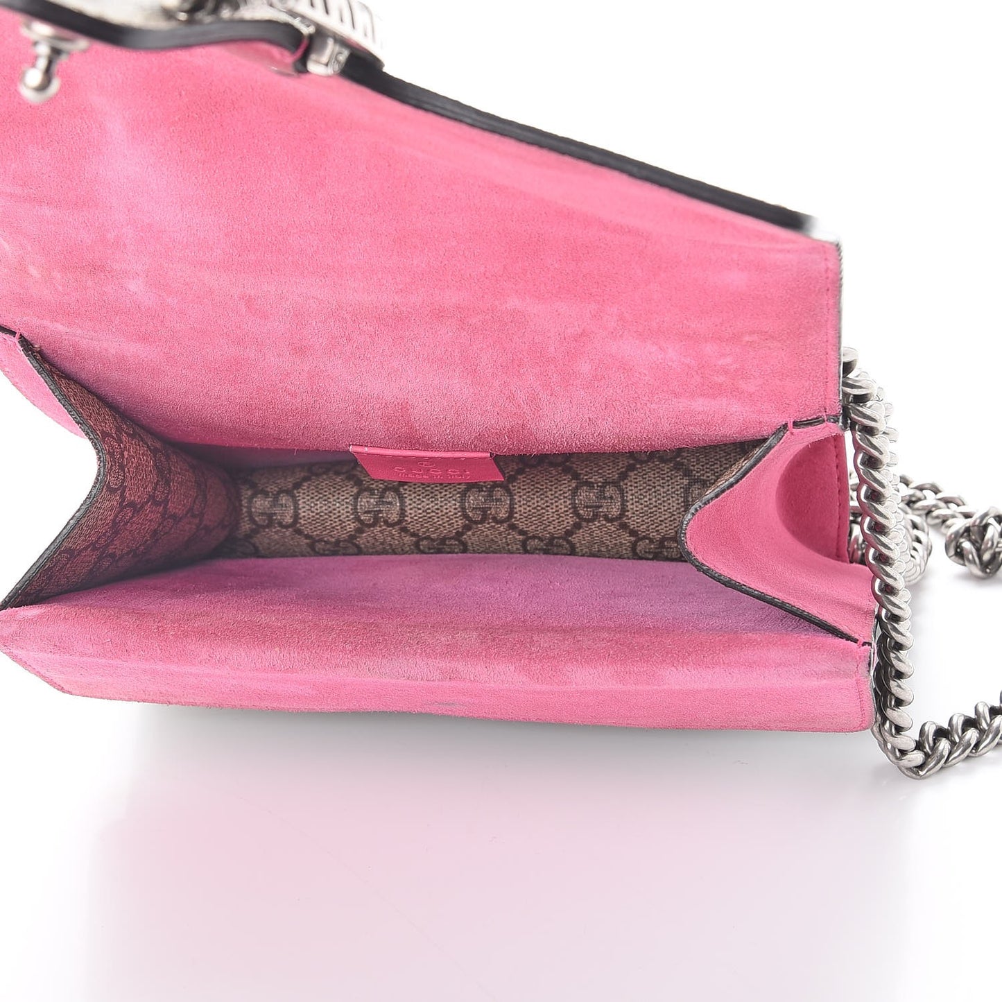 GG Supreme Monogram Mini Dionysus Shoulder Bag Pink