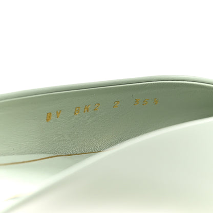 Valentino Garavani Calfskin Roman Stud Pointed Flat Mules 35.5 Light Green 6 of 7