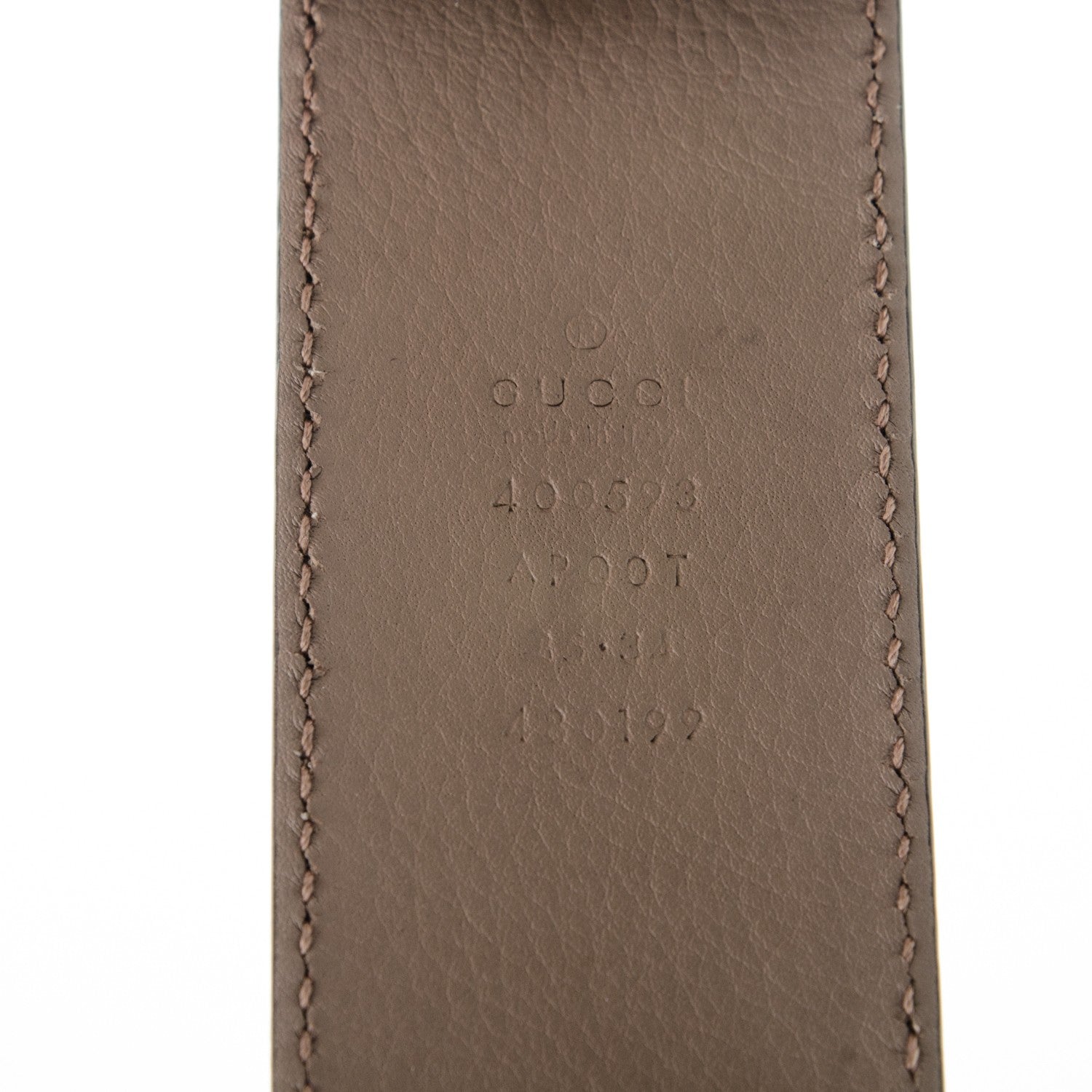 Gucci Calfskin Double G 40mm Belt 85 34 Porcelain Rose 4 of 5