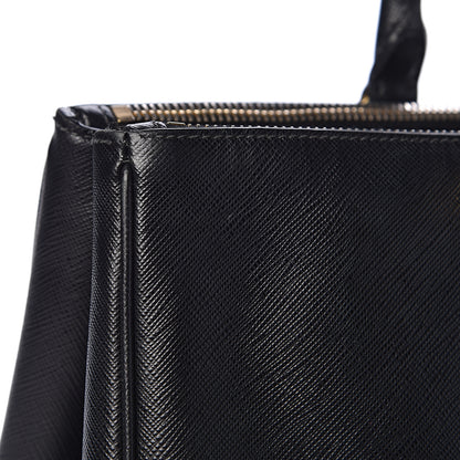 Prada Saffiano Large Galleria Double Zip Tote Black 12 of 20