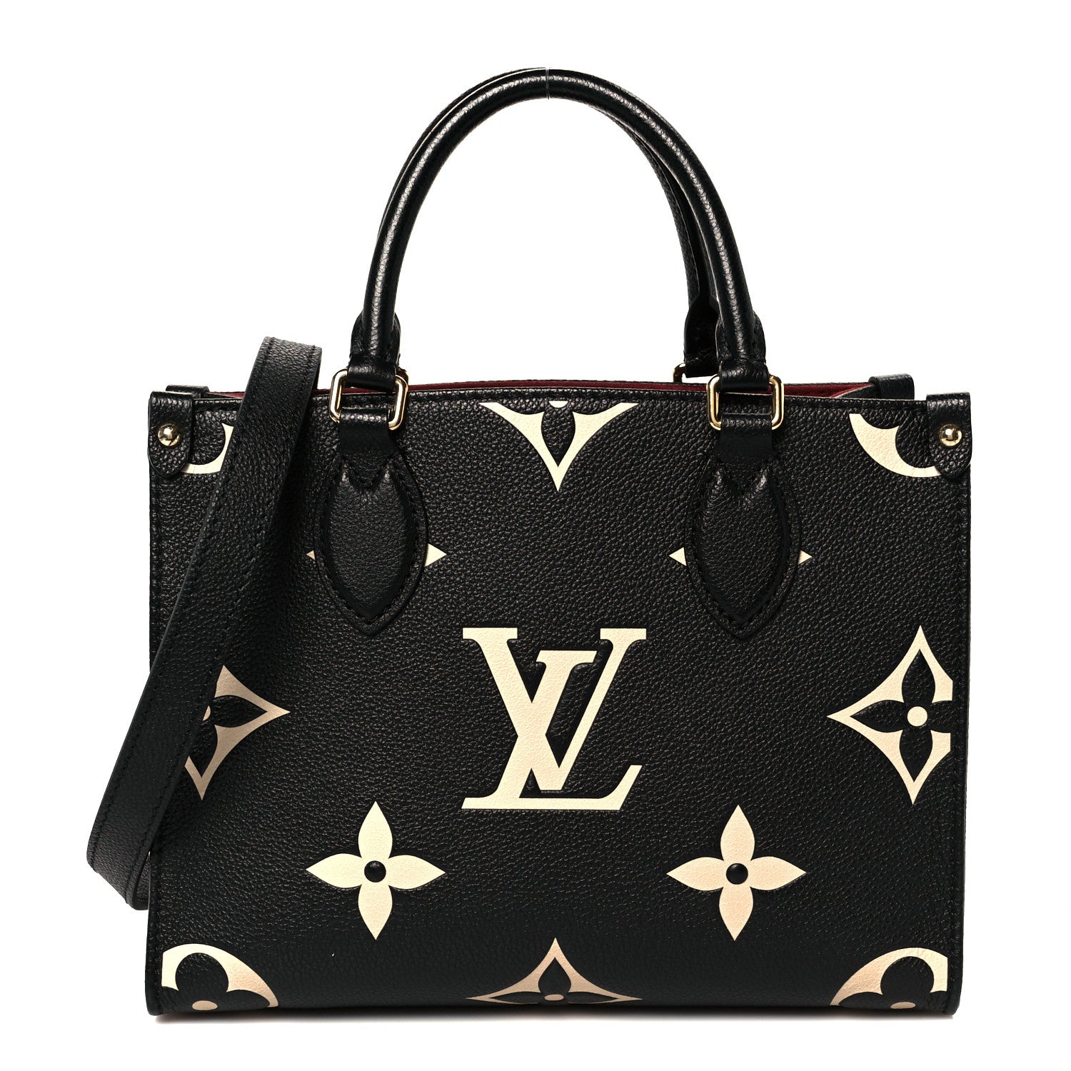 Louis Vuitton Empreinte Monogram Giant Onthego PM Black Beige 1 of 9