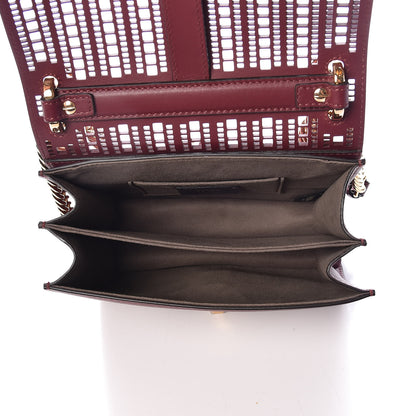 Fendi Vitello Grace Openwork Small Kan I Shoulder Bag Barolo 5 of 8
