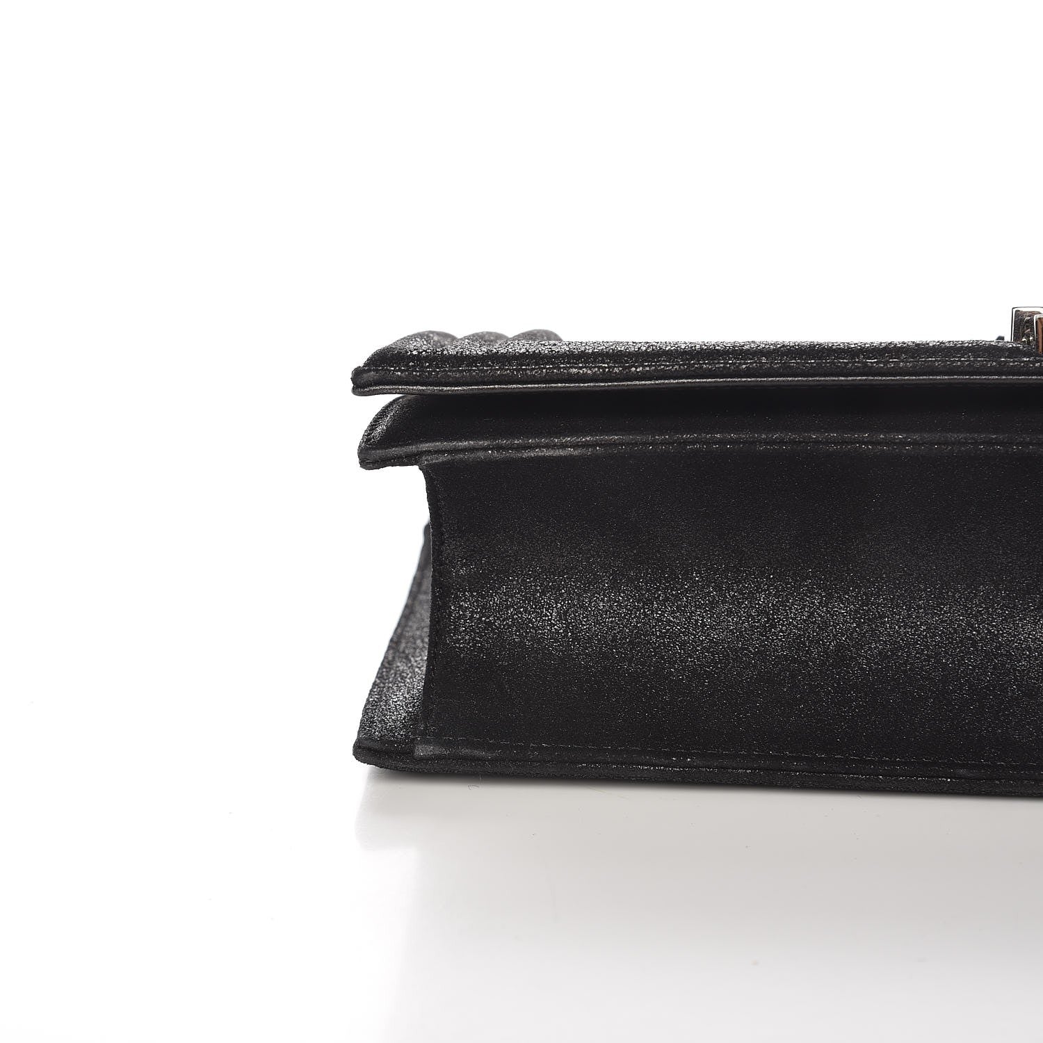 Chanel Calfskin Python Boy Flap Clutch Black 8 of 8