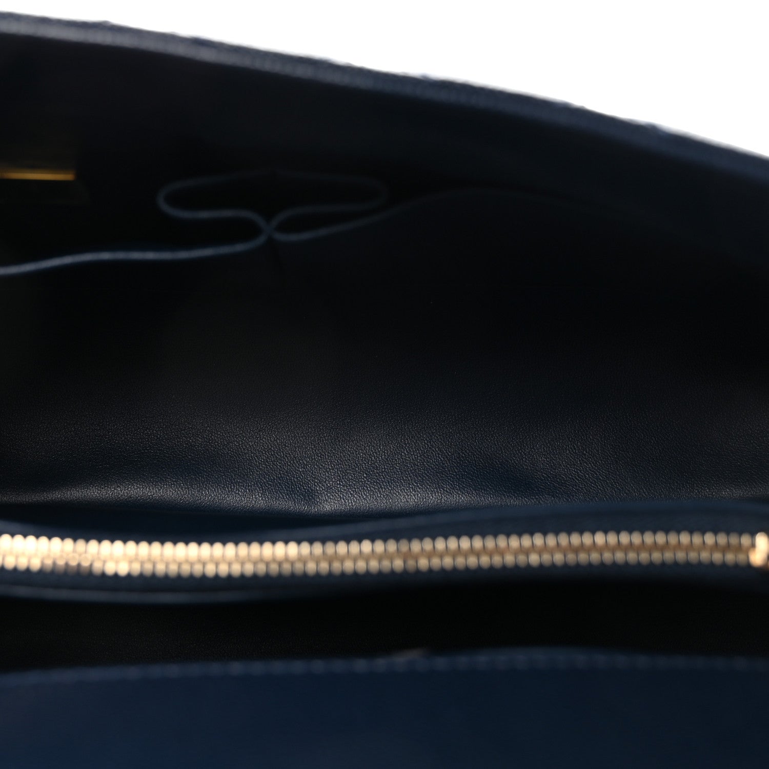 Chanel Caviar Lizard Embossed Quilted Small Coco Handle Flap Navy Blue 4 of 9