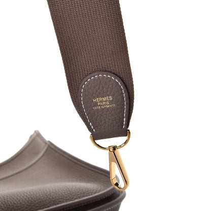 Hermes Taurillon Clemence Evelyne III PM Etoupe 6 of 9