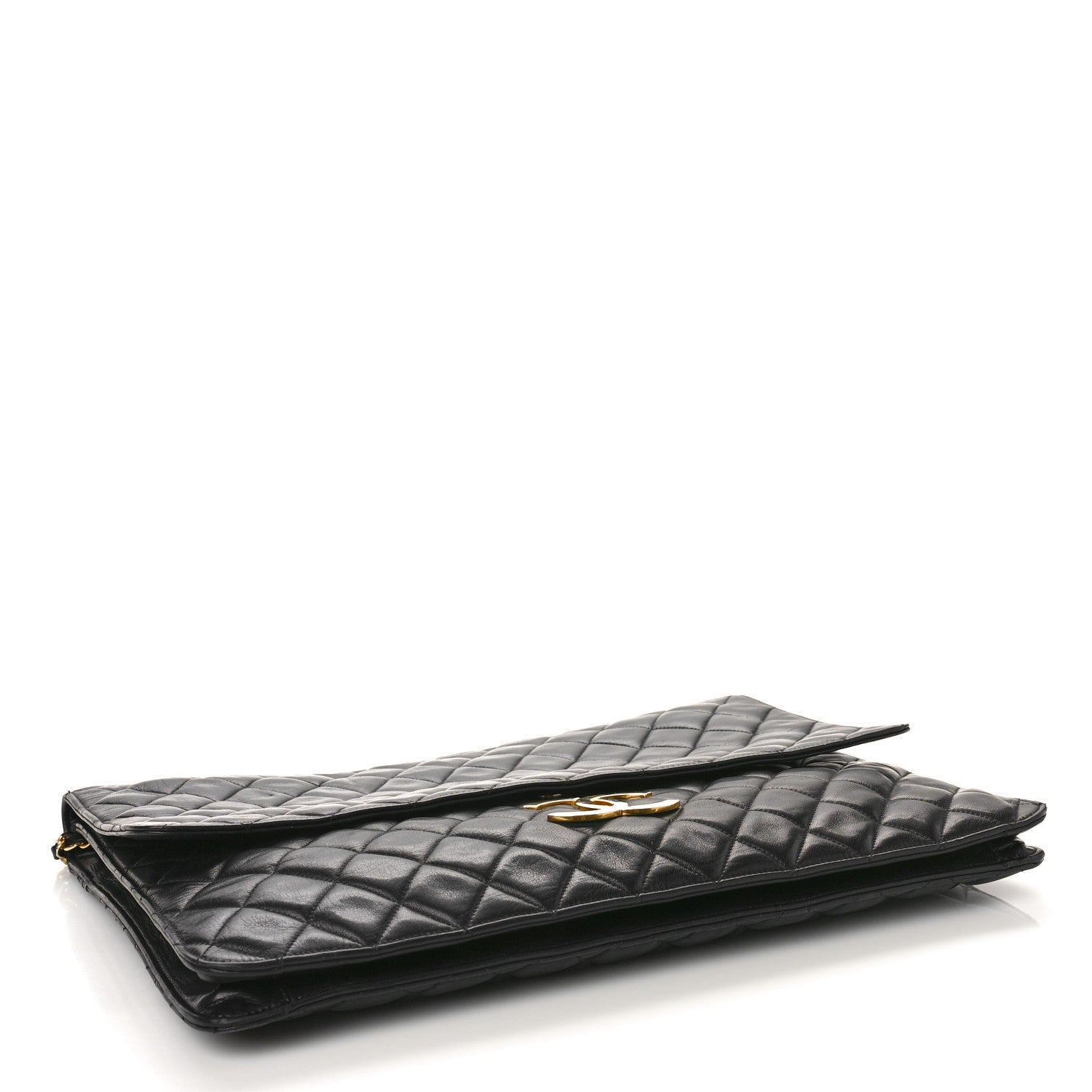 Chanel Lambskin Quilted Jumbo XL Maxi Single Flap Black 4 of 10