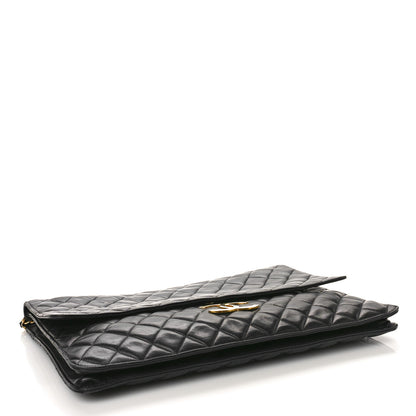 Chanel Lambskin Quilted Jumbo XL Maxi Single Flap Black 4 of 10