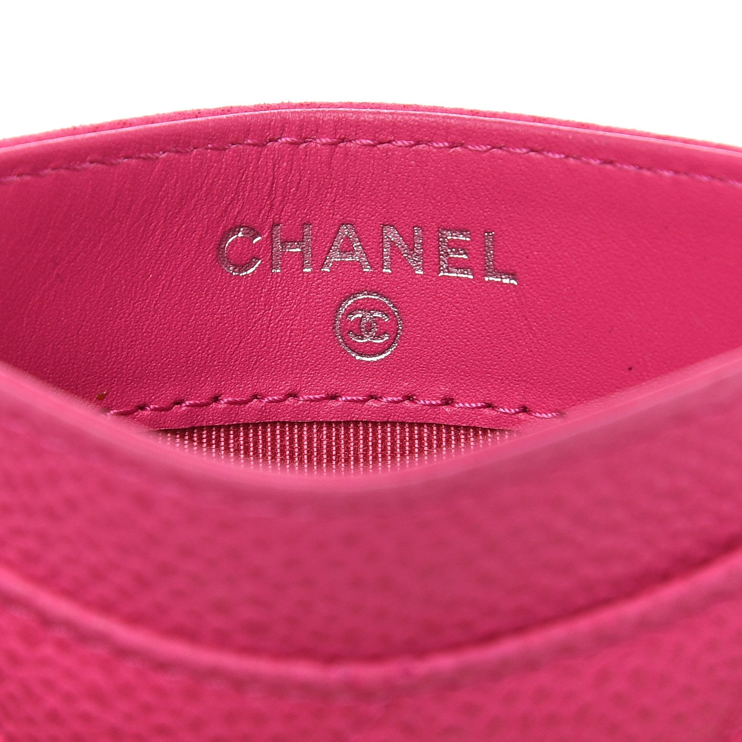 Chanel Iridescent Caviar Quilted Card Holder Pink 6 of 9