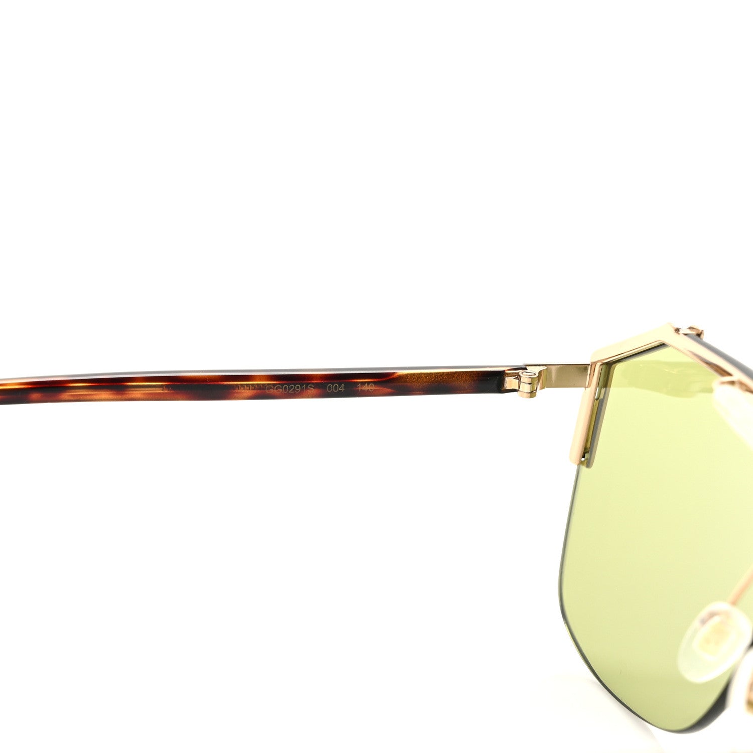 Gucci Metal Rimless Square Sunglasses GG0291S Havana 6 of 8