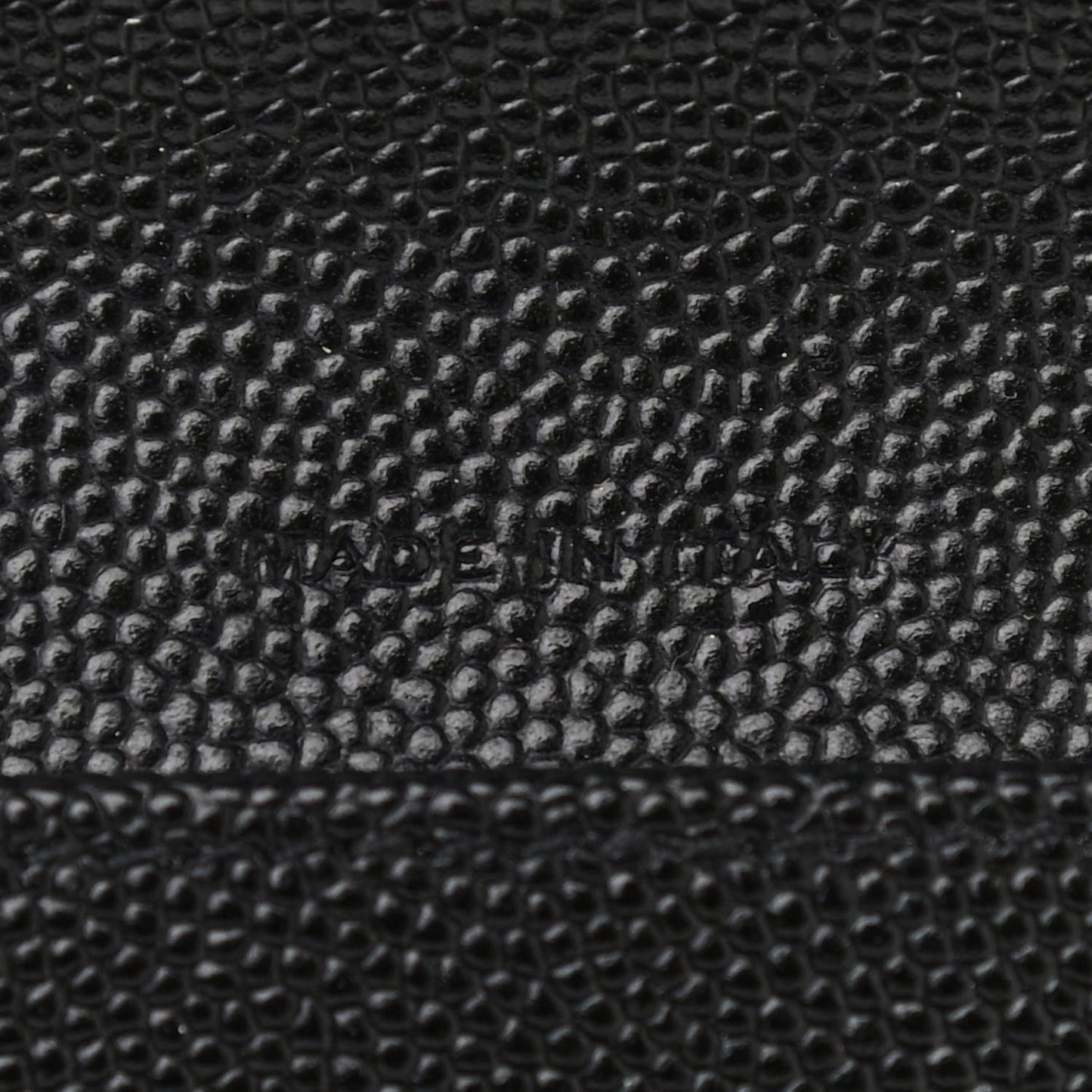 Grain De Poudre Matelasse Chevron Small Monogram Passport Case Black
