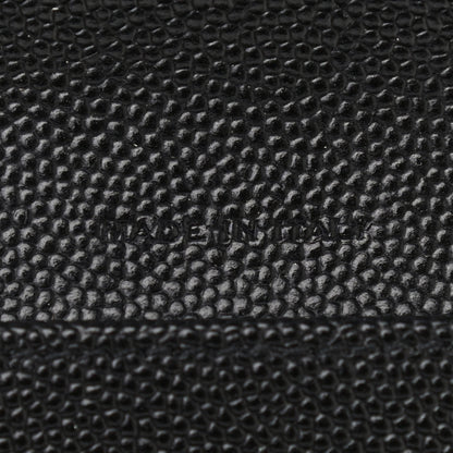 Saint Laurent Grain De Poudre Matelasse Chevron Small Monogram Passport Case Black 5 of 6