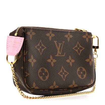 Louis Vuitton Monogram 2021 Christmas Animation Japanese Garden Mini Pochette Accessories Wisteria Pink 3 of 13