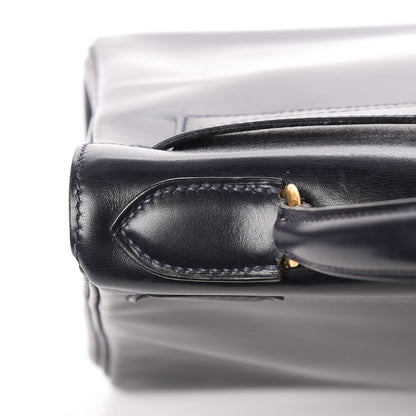 Hermes Box Kelly Retourne 28 Indigo 33 of 38