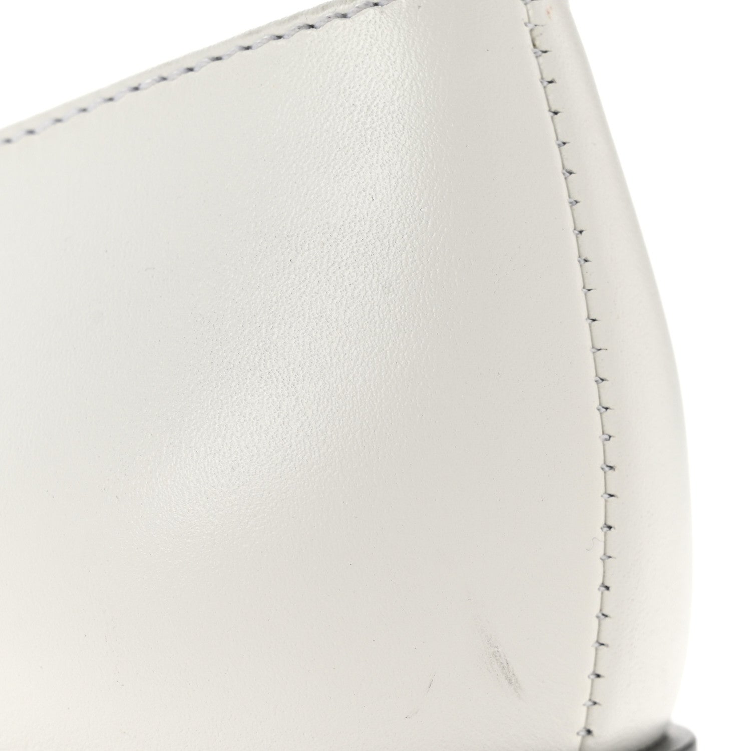 Chanel Calfskin Patent Mary Janes Flats 37.5 White Black 11 of 11