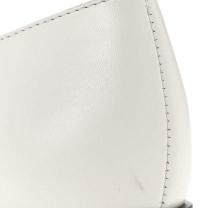 Chanel Calfskin Patent Mary Janes Flats 37.5 White Black 11 of 11