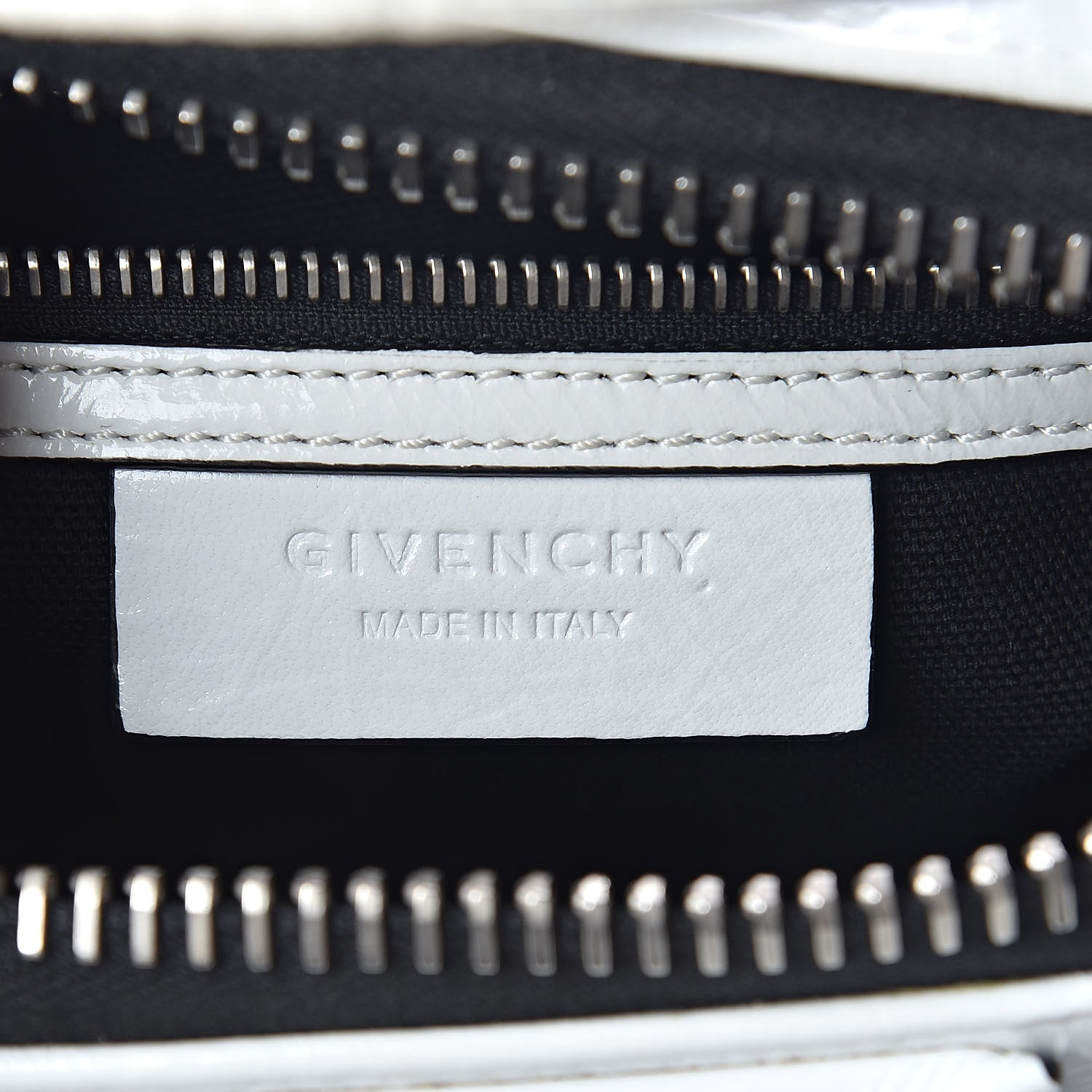 Givenchy Crinkled Patent Calfskin Mini Antigona White 6 of 11