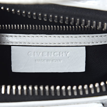 Givenchy Crinkled Patent Calfskin Mini Antigona White 6 of 11