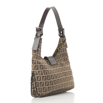 Fendi Zucchino Hobo Dark Brown 3 of 14