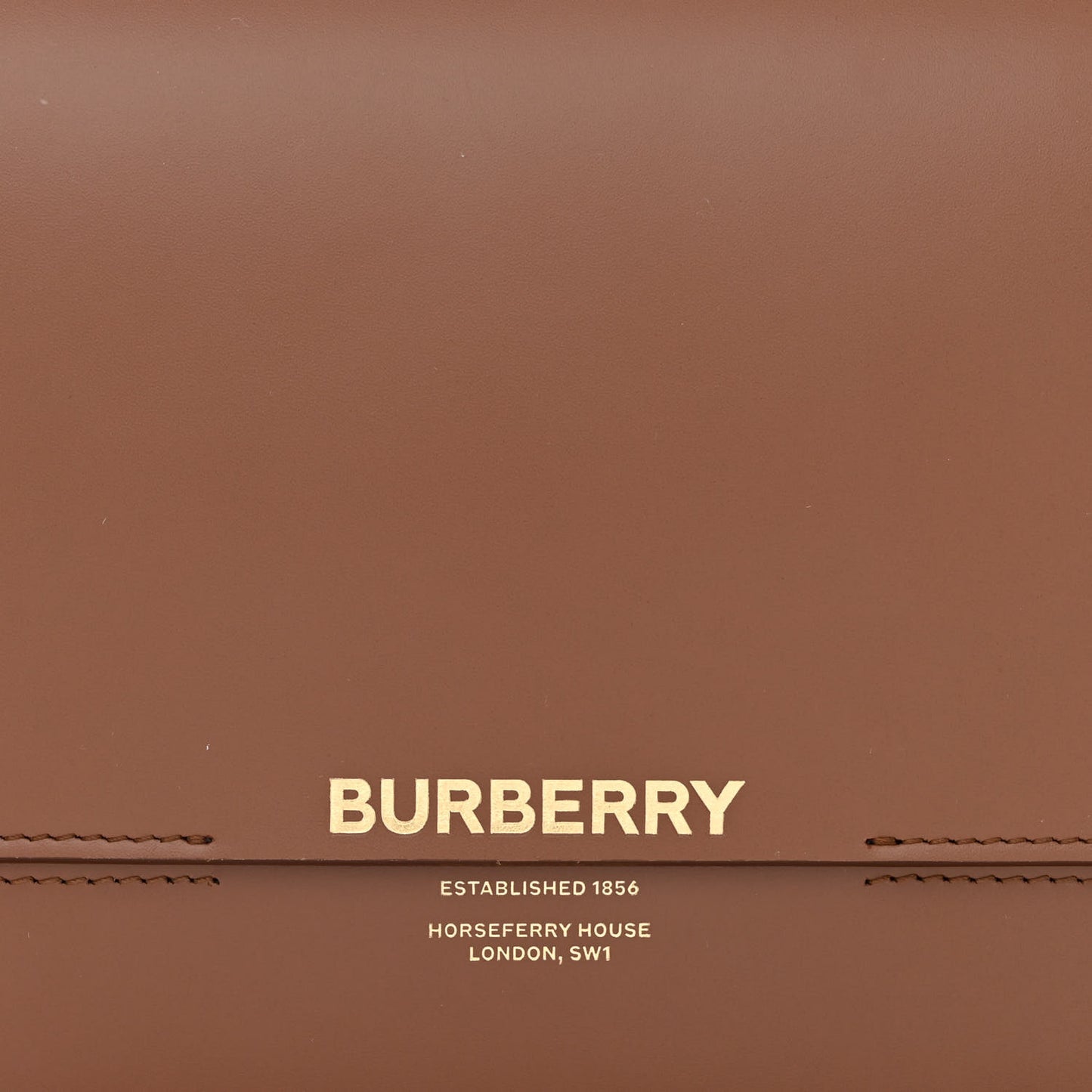 Smooth Calfskin Two Tone Small Grace Bag Malt Brown Black