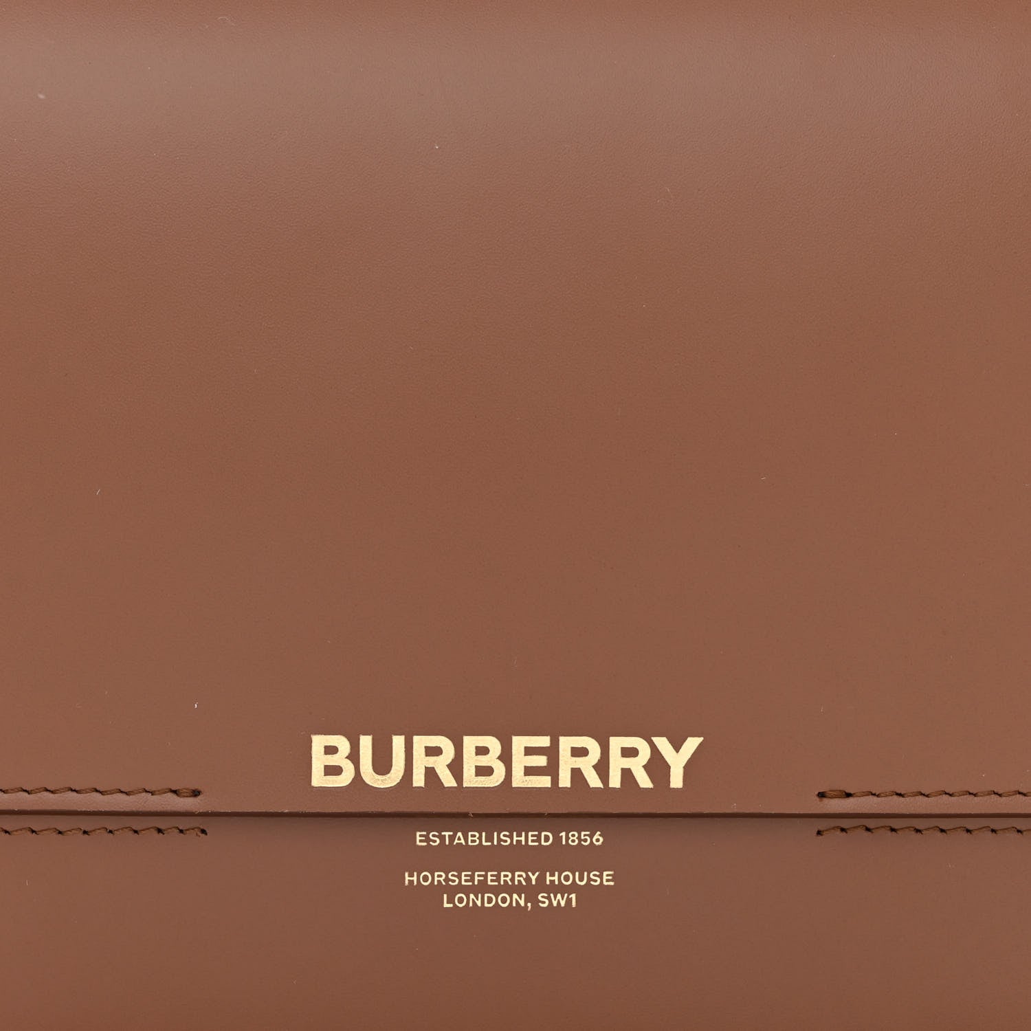 Burberry Smooth Calfskin Two Tone Small Grace Bag Malt Brown Black 8 of 10