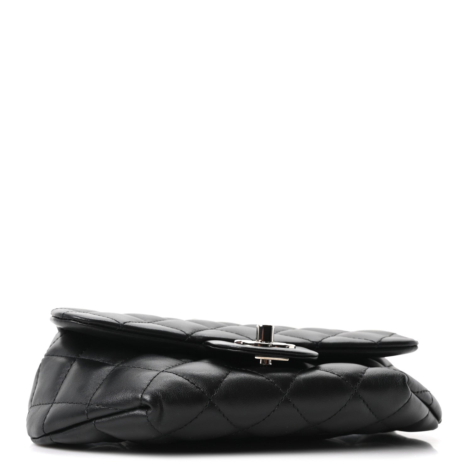 Chanel Calfskin Quilted CC Uniform Flap Belt Bag Black 4 of 10