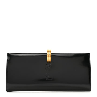 Saint Laurent Patent Daria Clutch Black 1 of 6