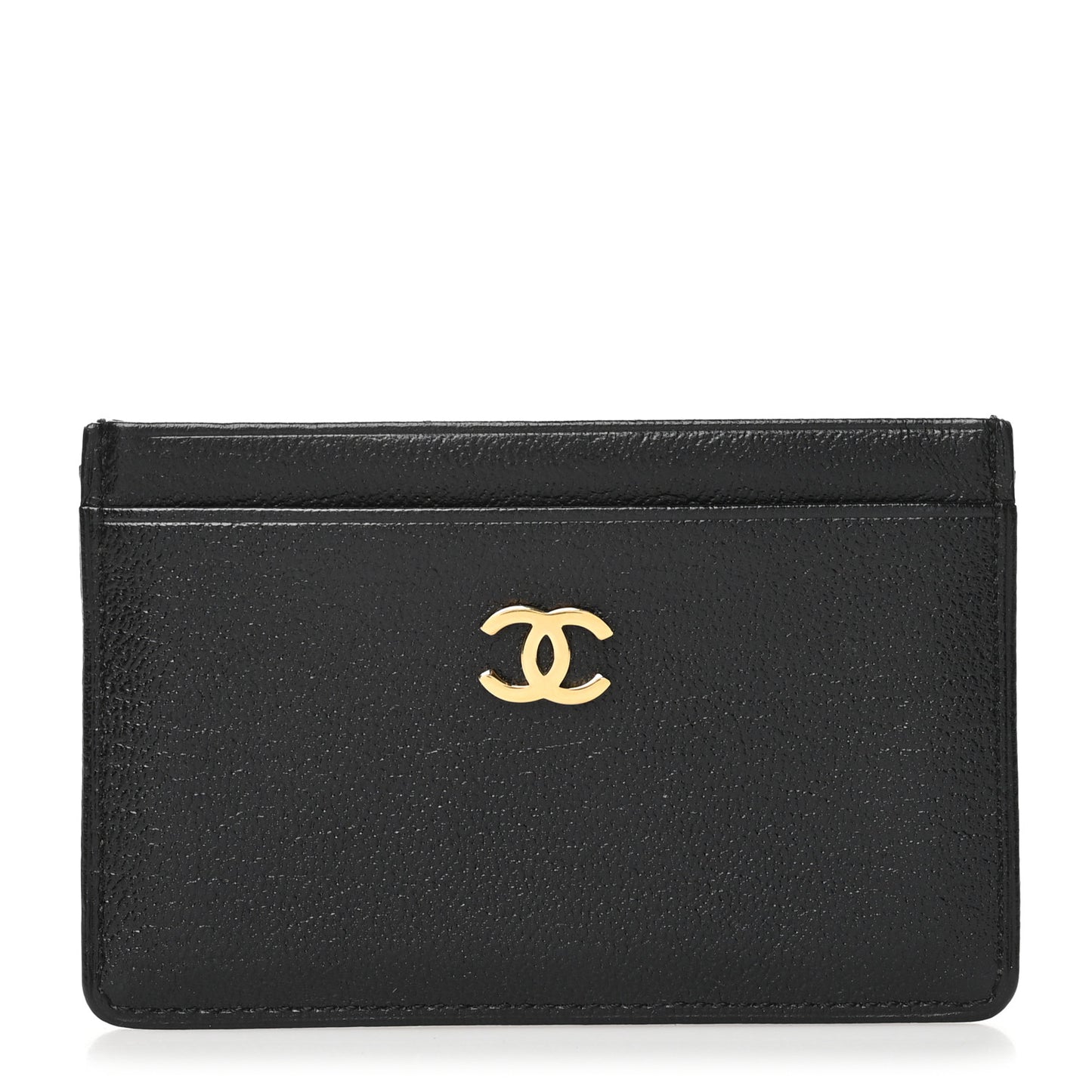 Goatskin CC Card Holder Black