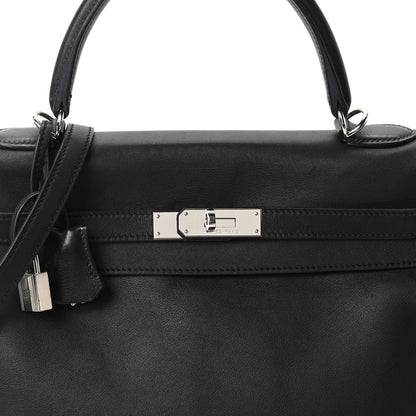 Hermes Swift Kelly Retourne 35 Black 8 of 10