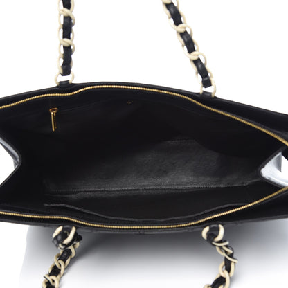 Chanel Lambskin Bekko Chain Large Shoulder Bag Black 5 of 8