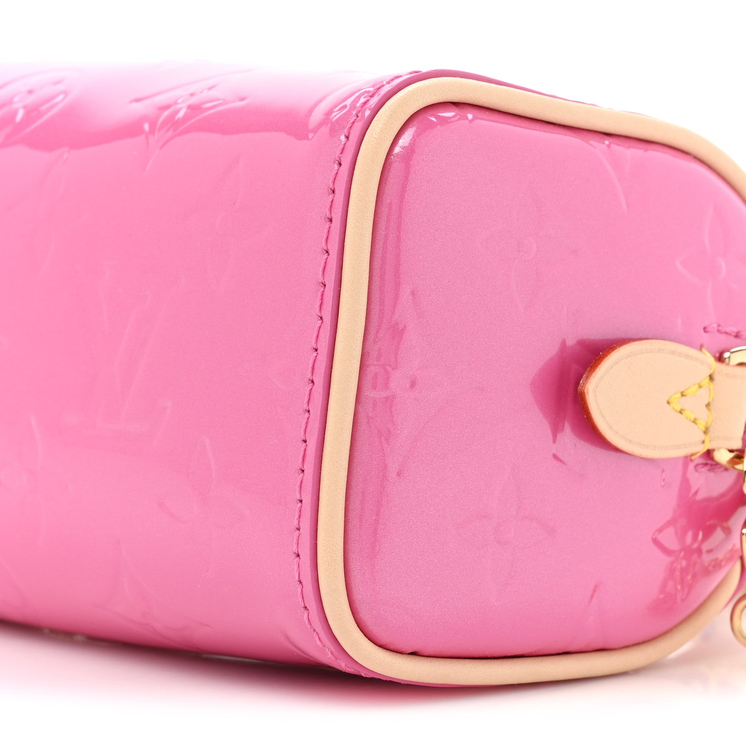 Louis Vuitton Vernis Monogram Nano Speedy Neon Pink 7 of 9